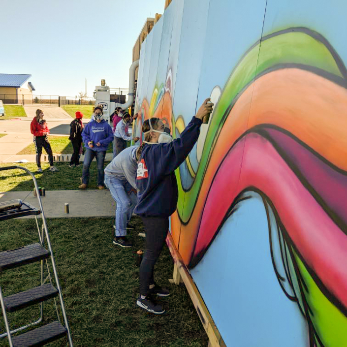 Keep Iowa Beautiful and Diamond Vogel Paint Announce Grant Vibrant Orange City, Iowa